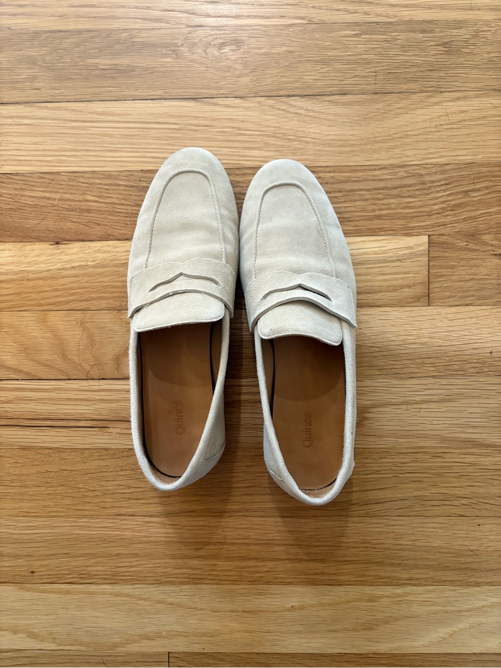 Quince Suede Loafers in Light Beige